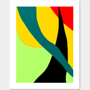 Geometric Shapes Cubist Art | Abstract Art Design Posters and Art